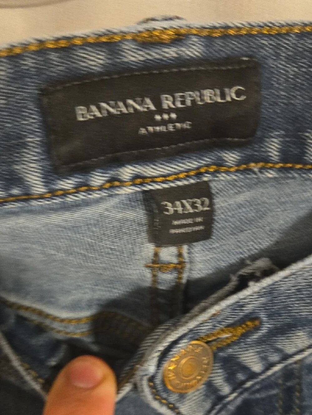 Banana Republic Men’s Light Blue Slim Jeans Size 34x32